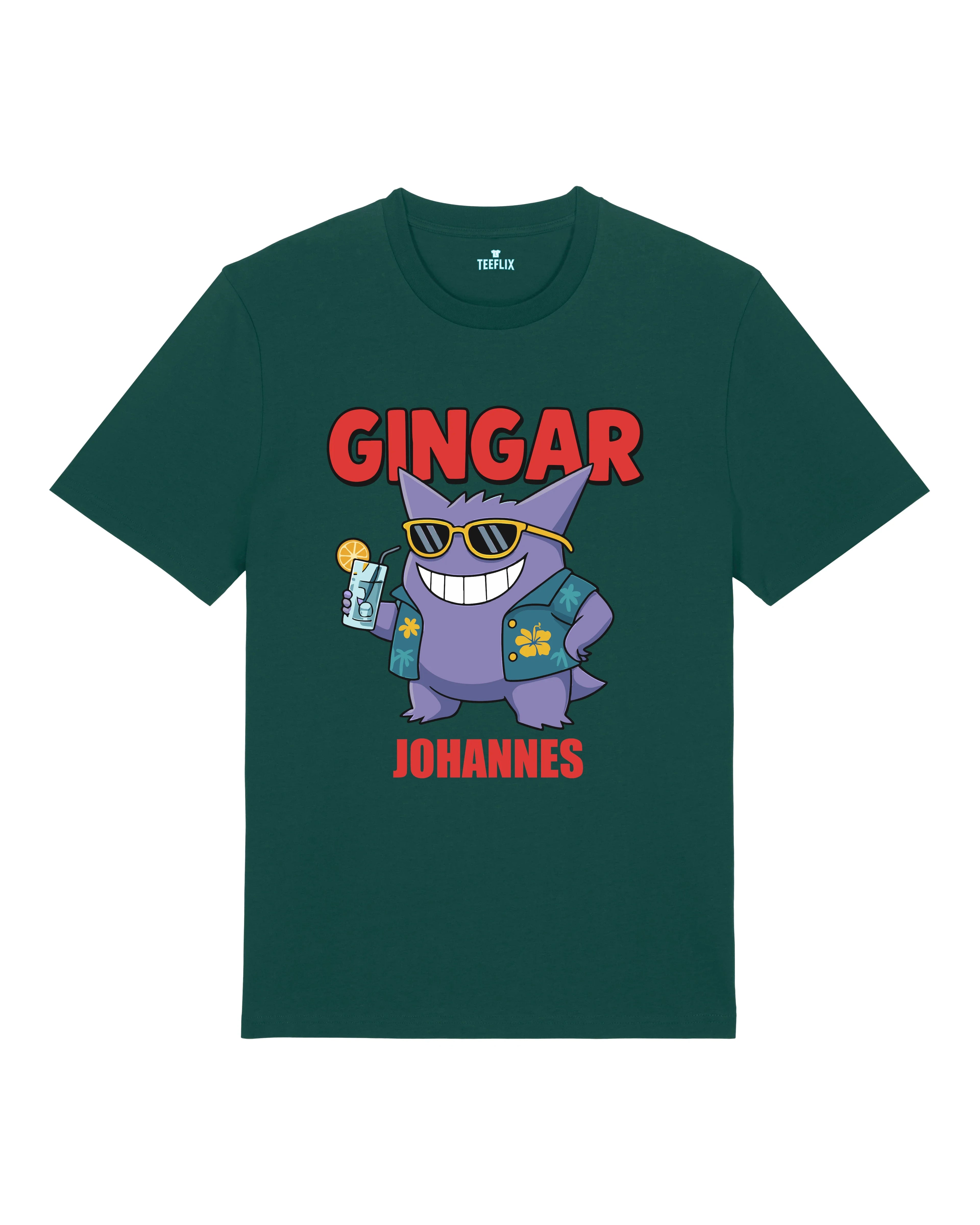 Lustiges JGA Shirt Gingar personalisierbar | teelavo