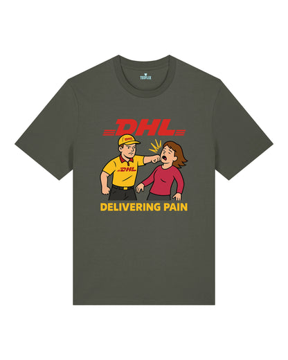 Satire Shirt DHL Parodie Delivering Pain | teelavo