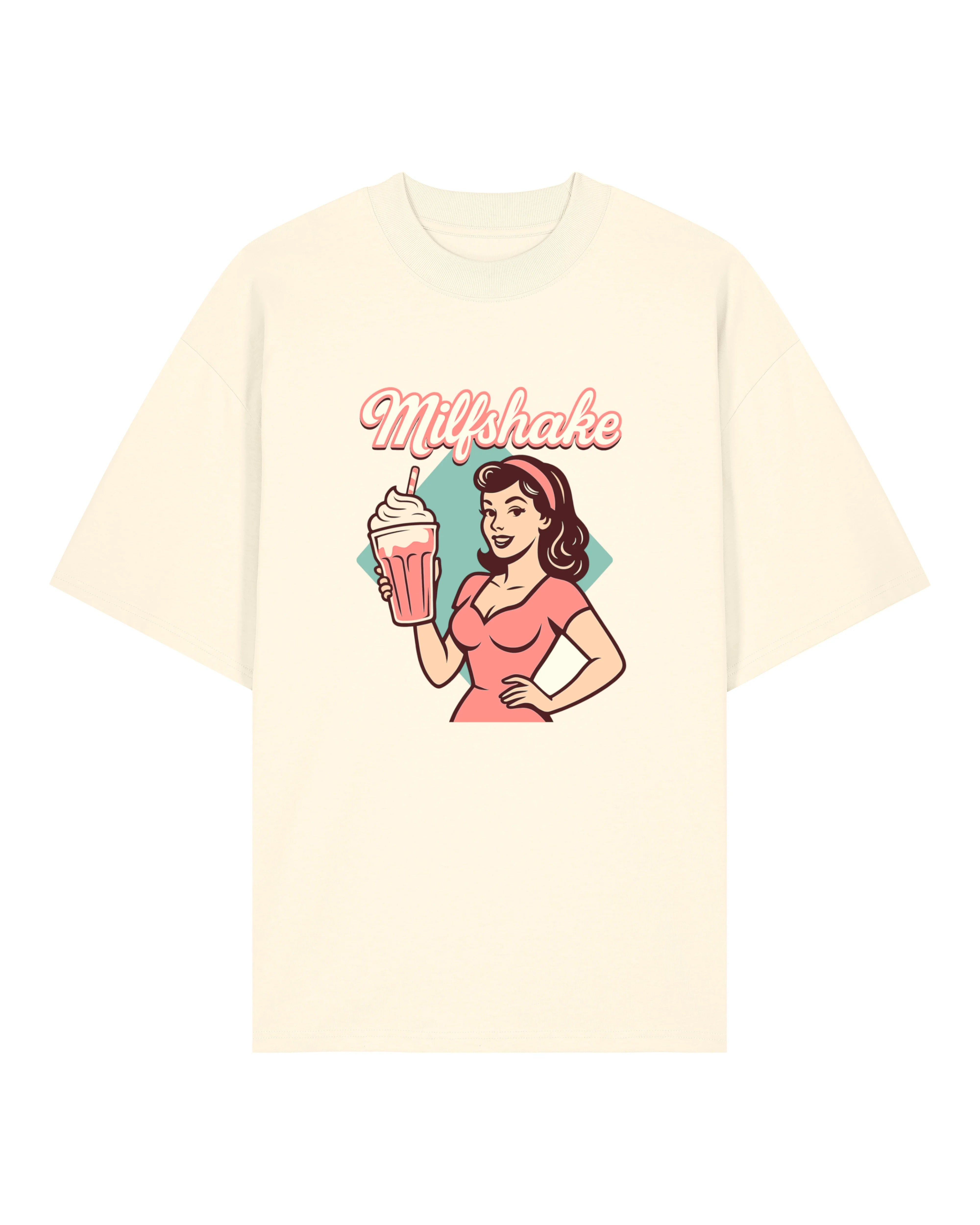 Milfshake T-Shirt – Lustiges Retro Oversize Shirt | teelavo