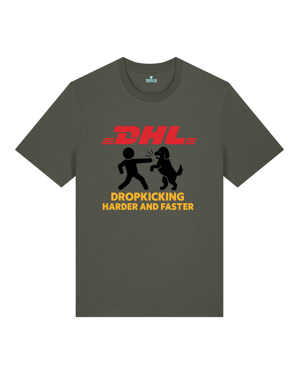 DHL Parodie Dropkicking Harder And Faster Lustiges Shirt| teelavo