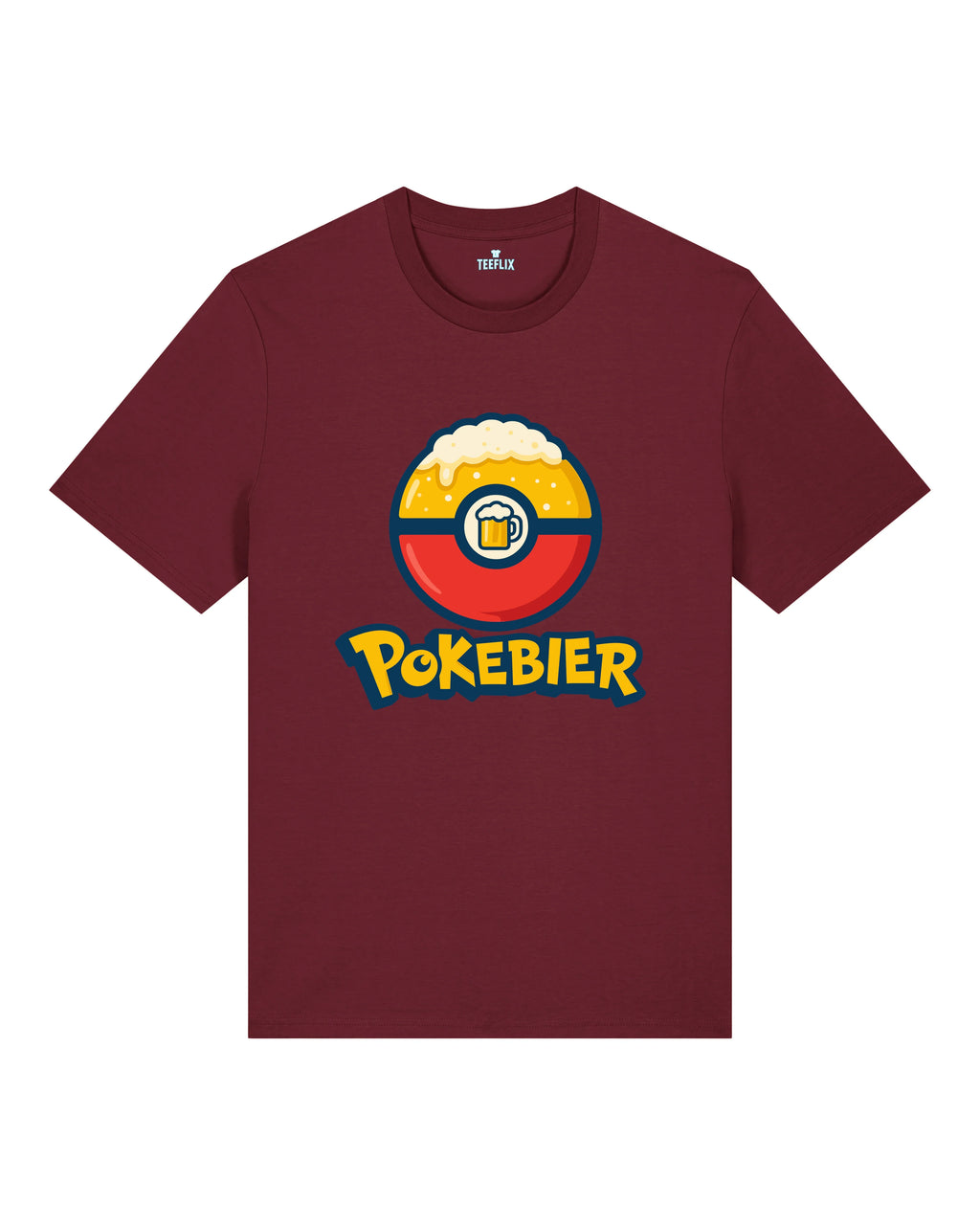 Pokebier T-Shirt Normal Fit | Lustiges Bier Shirt Gaming Parodie | teelavo