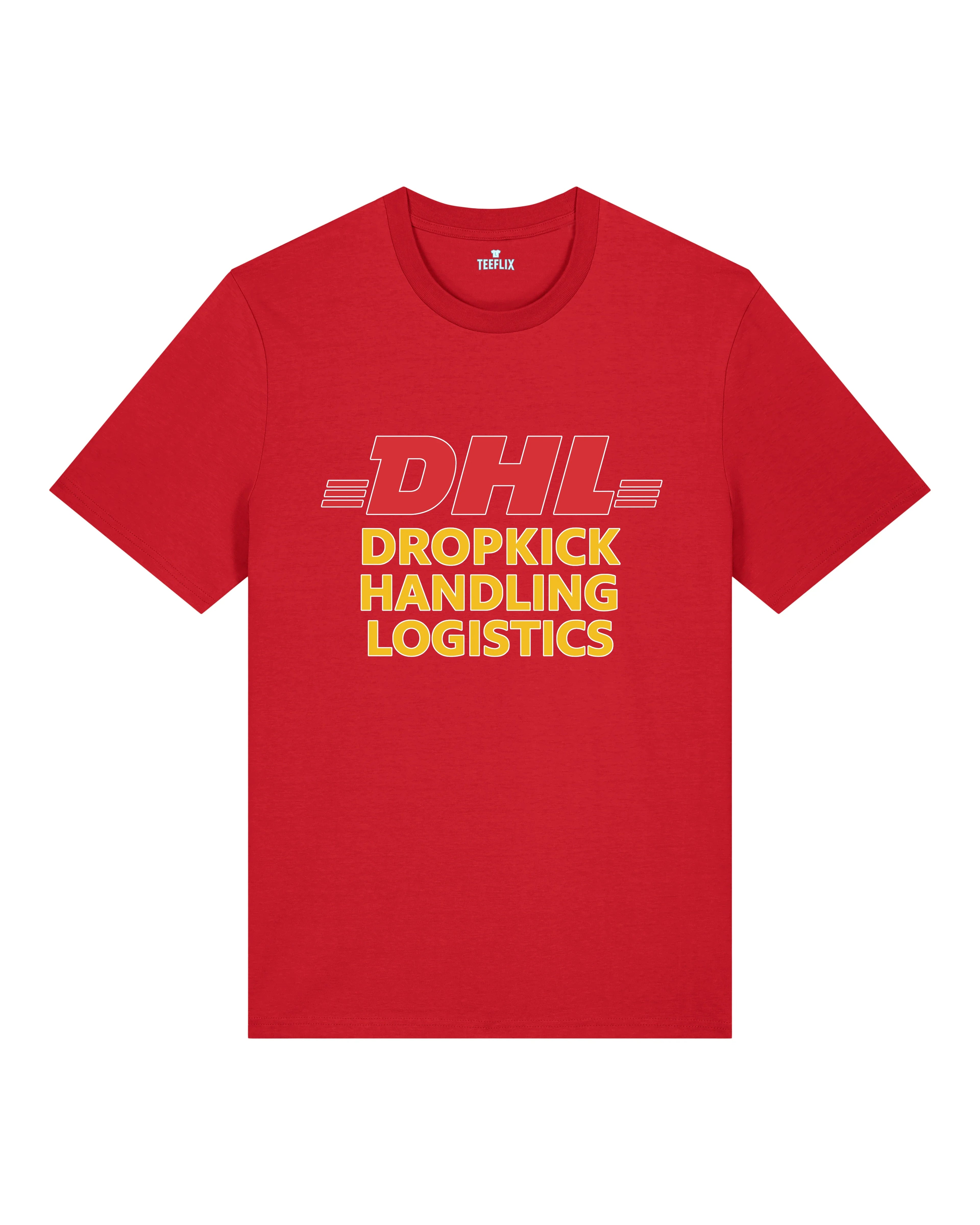 DHL Parodie Dropkick Handling Logistics Lustiges Shirt | teelavo