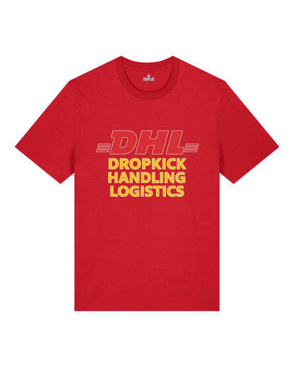 DHL Parodie Dropkick Handling Logistics Lustiges Shirt | teelavo