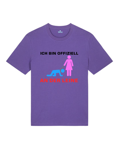 Lustiges JGA Shirt Ich bin offiziell an der Leine | teelavo