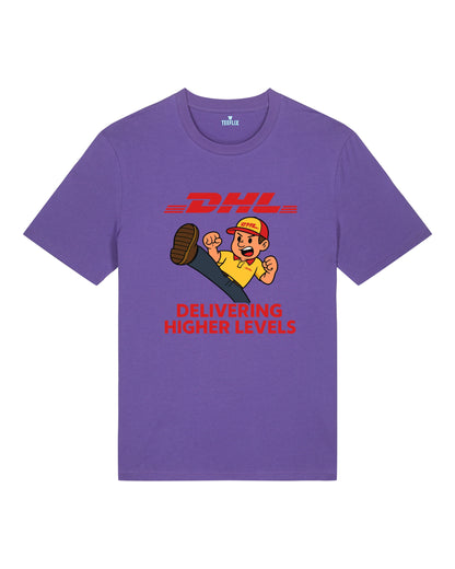 DHL Parodie Delivering Higher Levels Lustiges Shirt | teelavo