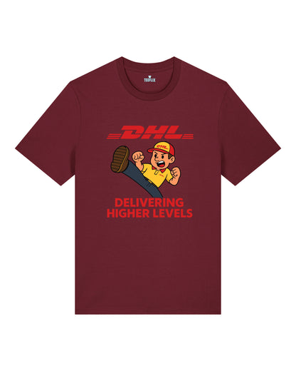 DHL Parodie Delivering Higher Levels Lustiges Shirt | teelavo