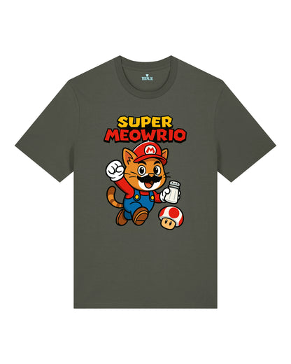 Super Meowrio Katze Lustiges T-Shirt Spruchshirt | teelavo