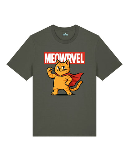 Meowrvel Superheld Lustiges Katzen T-Shirt Spruch | teelavo