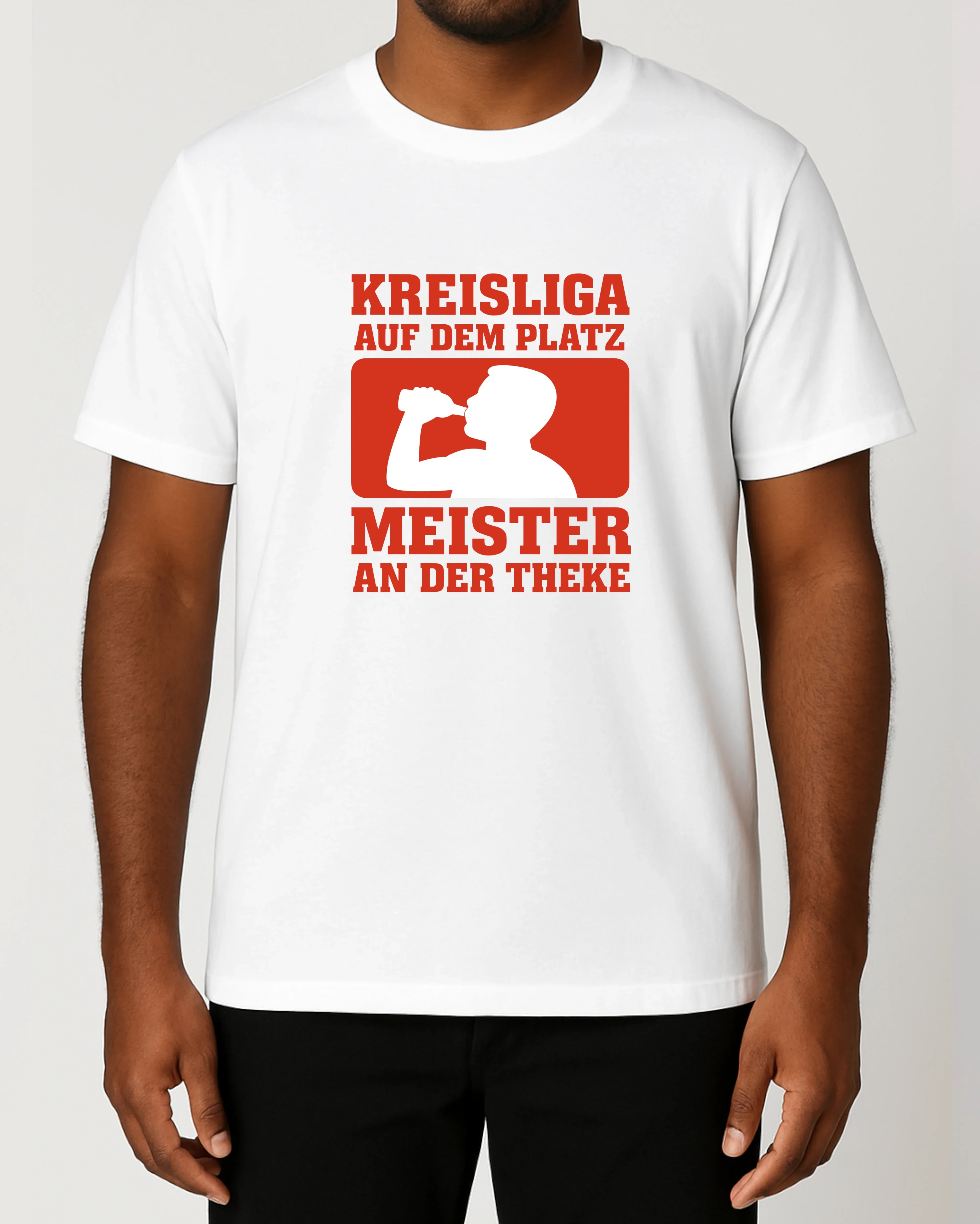 Kreisliga Shirt Meister an der Theke Fußball Spruchshirt | teelavo