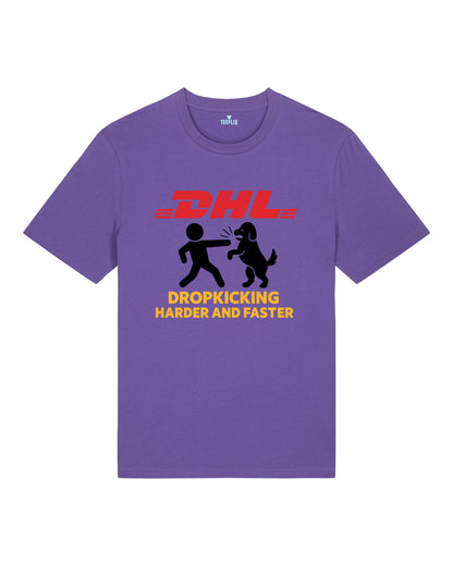 DHL Parodie Dropkicking Harder And Faster Lustiges Shirt| teelavo