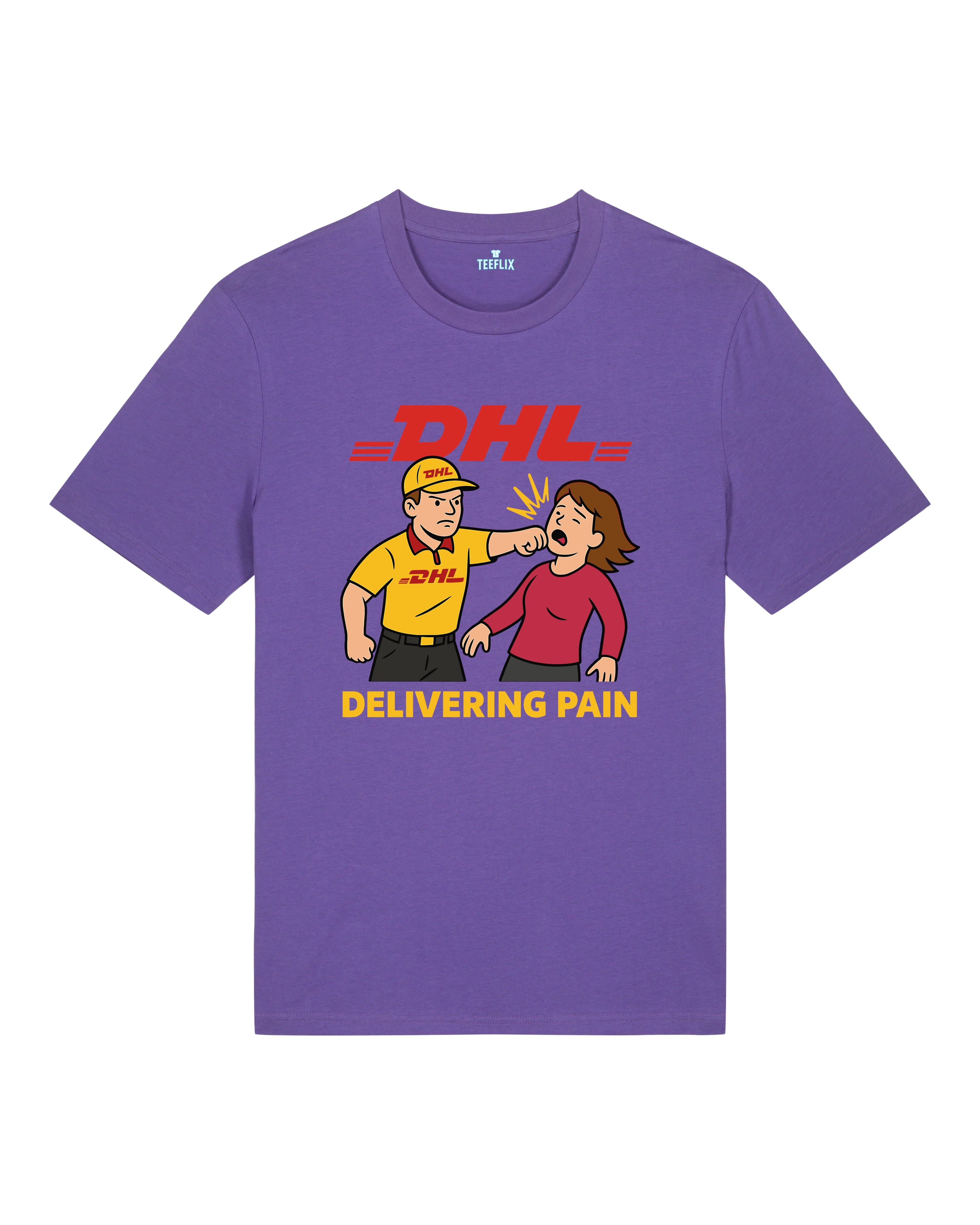 Satire Shirt DHL Parodie Delivering Pain | teelavo