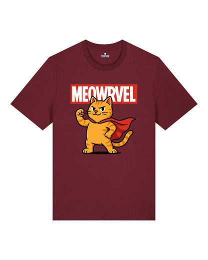 Meowrvel Superheld Lustiges Katzen T-Shirt Spruch | teelavo