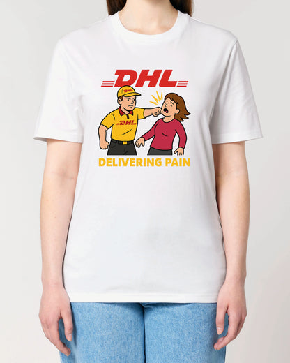 Satire Shirt DHL Parodie Delivering Pain | teelavo