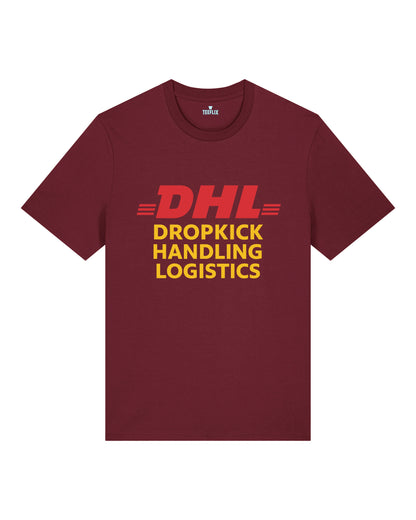 DHL Parodie Dropkick Handling Logistics Lustiges Shirt | teelavo