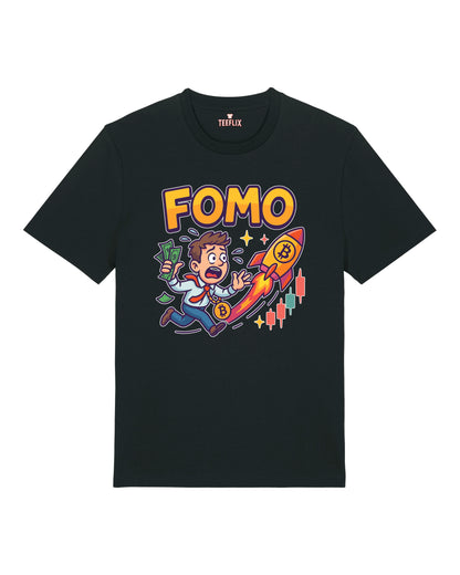 FOMO Bitcoin Rocket Crypto Shirt | teelavo