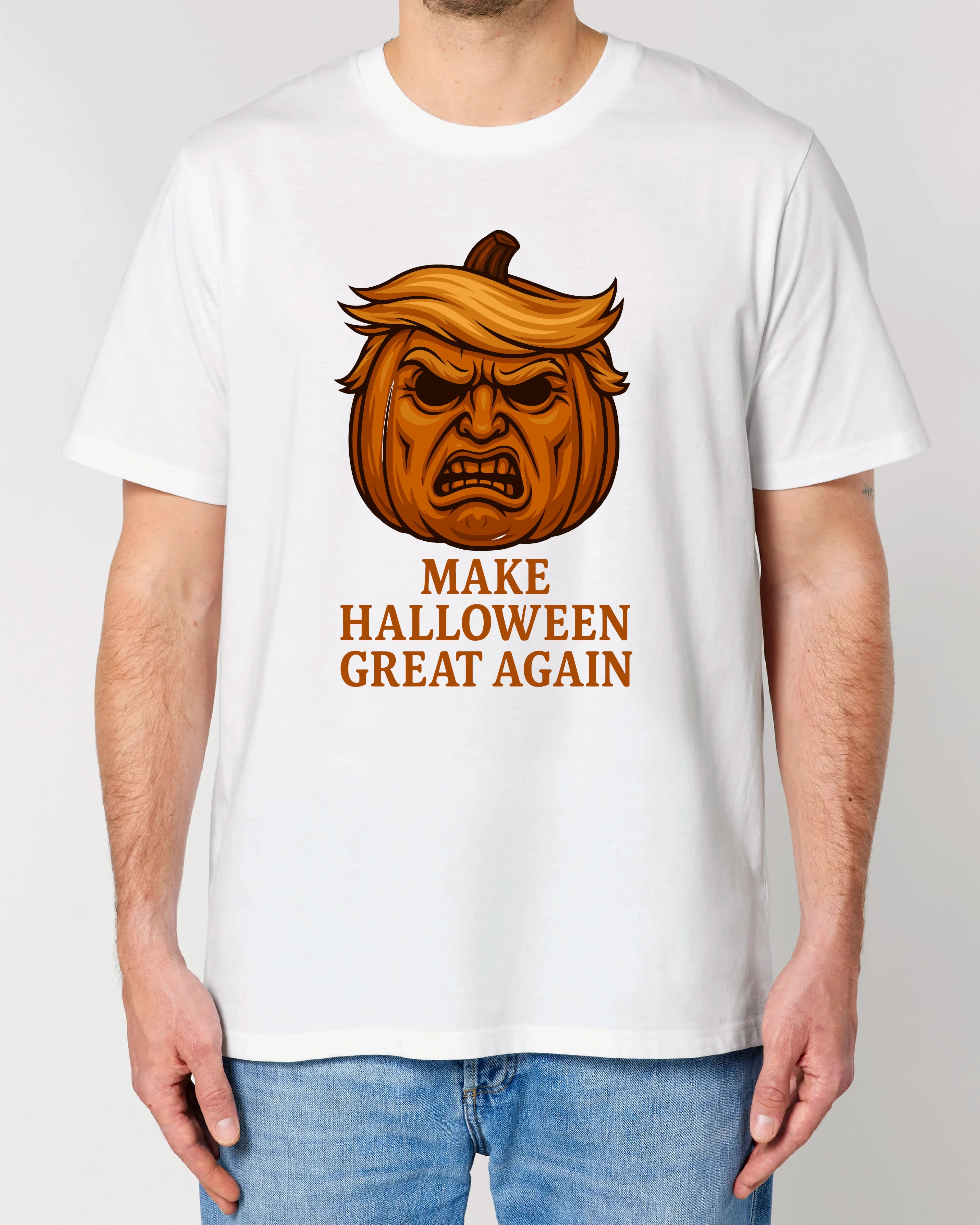 Make Halloween Great Again Kürbis Halloween Shirt – Lustiges Horror Spruchshirt | teelavo