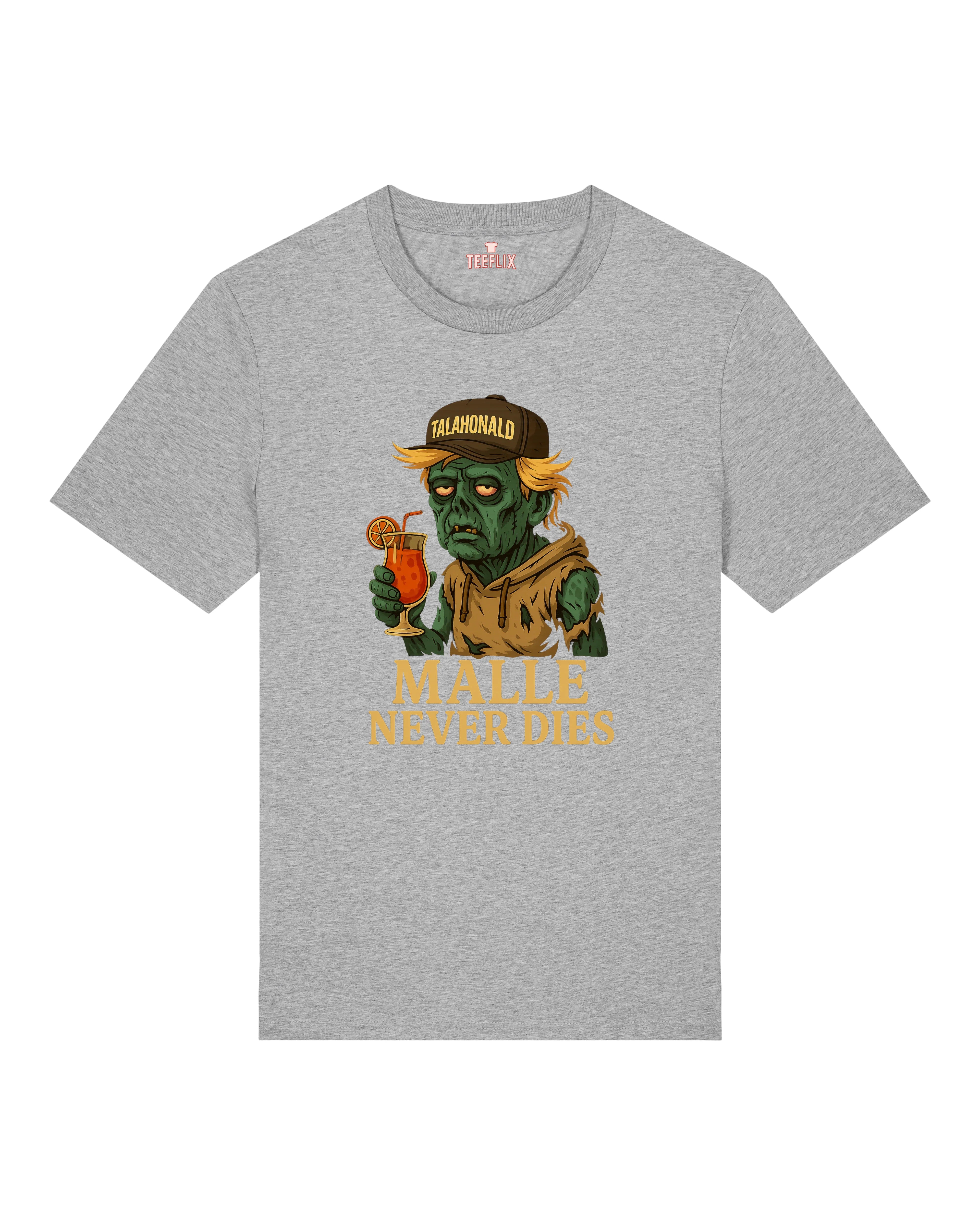 Malle Never Dies T-Shirt – Lustiges Zombie Shirt für Party & Urlaub – teelavo