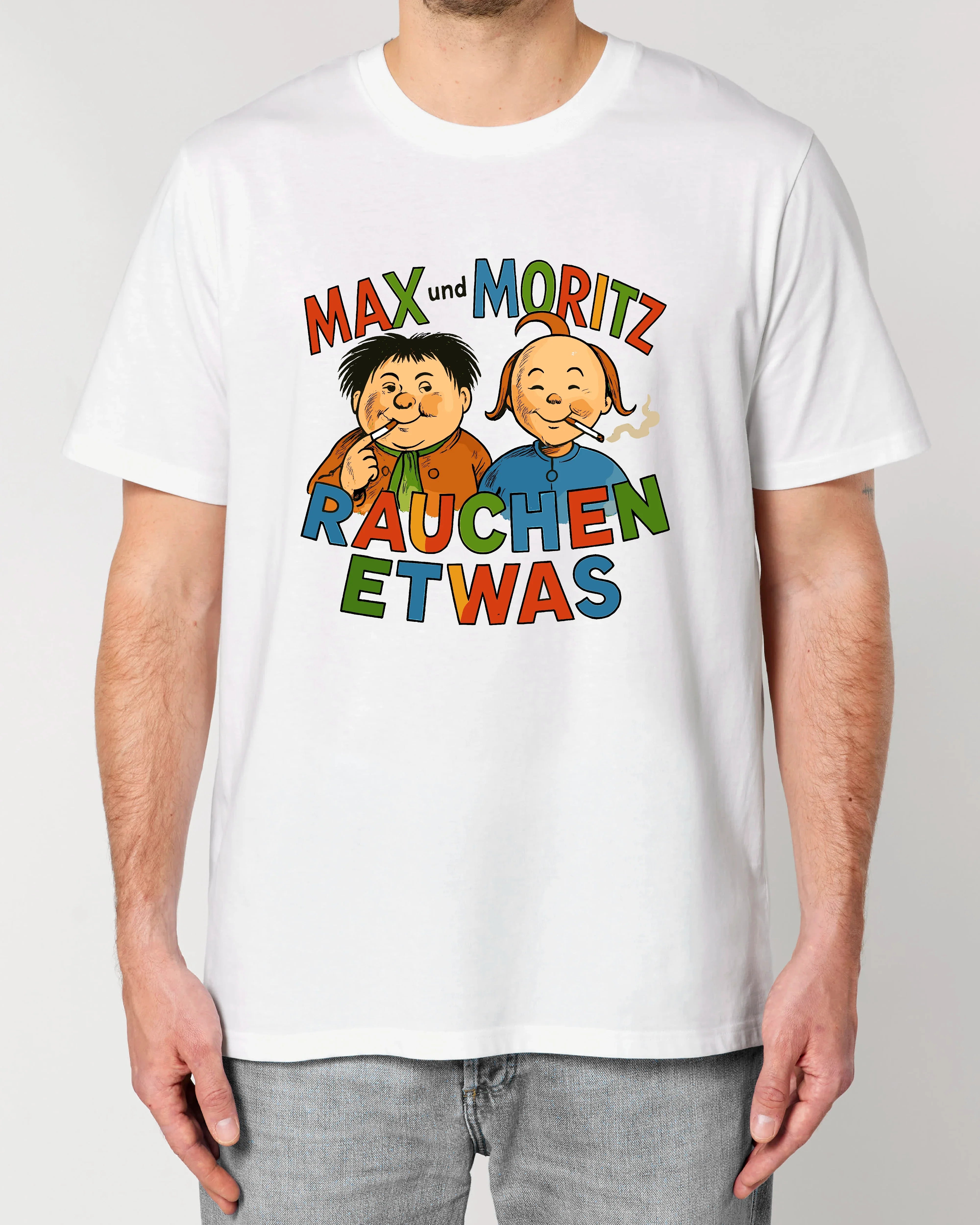 Max und Moritz Rauchen etwas - Premium Shirt Unisex