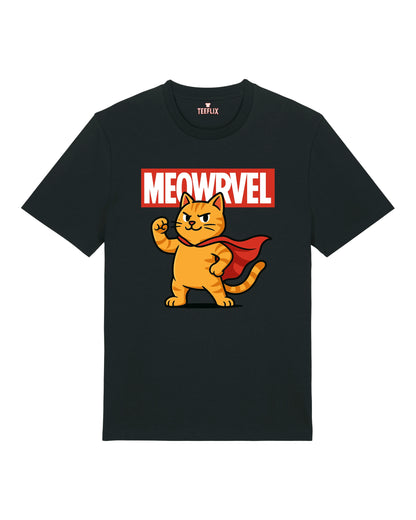 Meowrvel Superheld Lustiges Katzen T-Shirt Spruch | teelavo