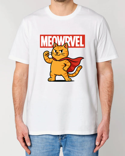 Meowrvel Superheld Lustiges Katzen T-Shirt Spruch | teelavo