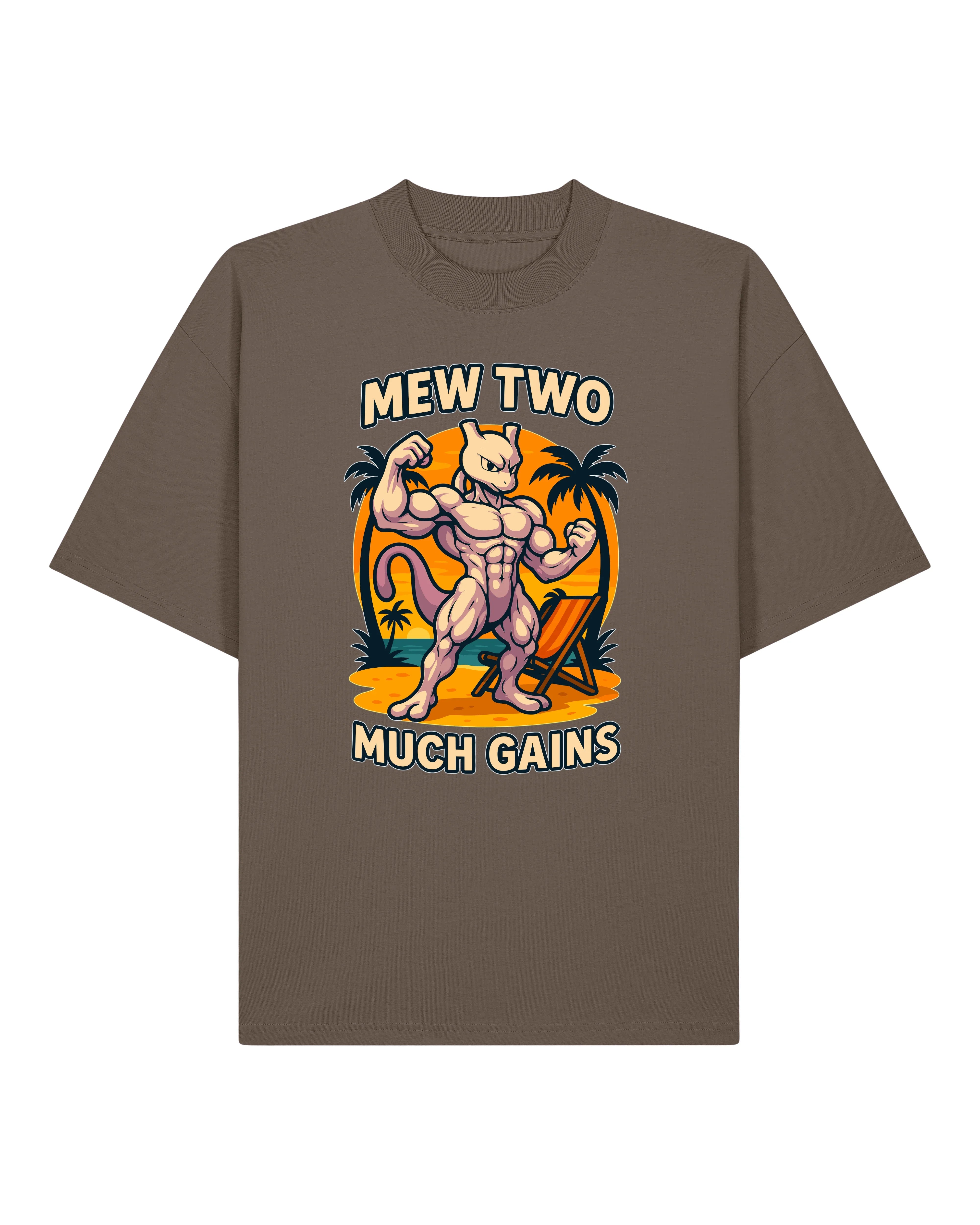 Mew Two Much Gains Oversized Gym Shirt Pump Cover | teelavo