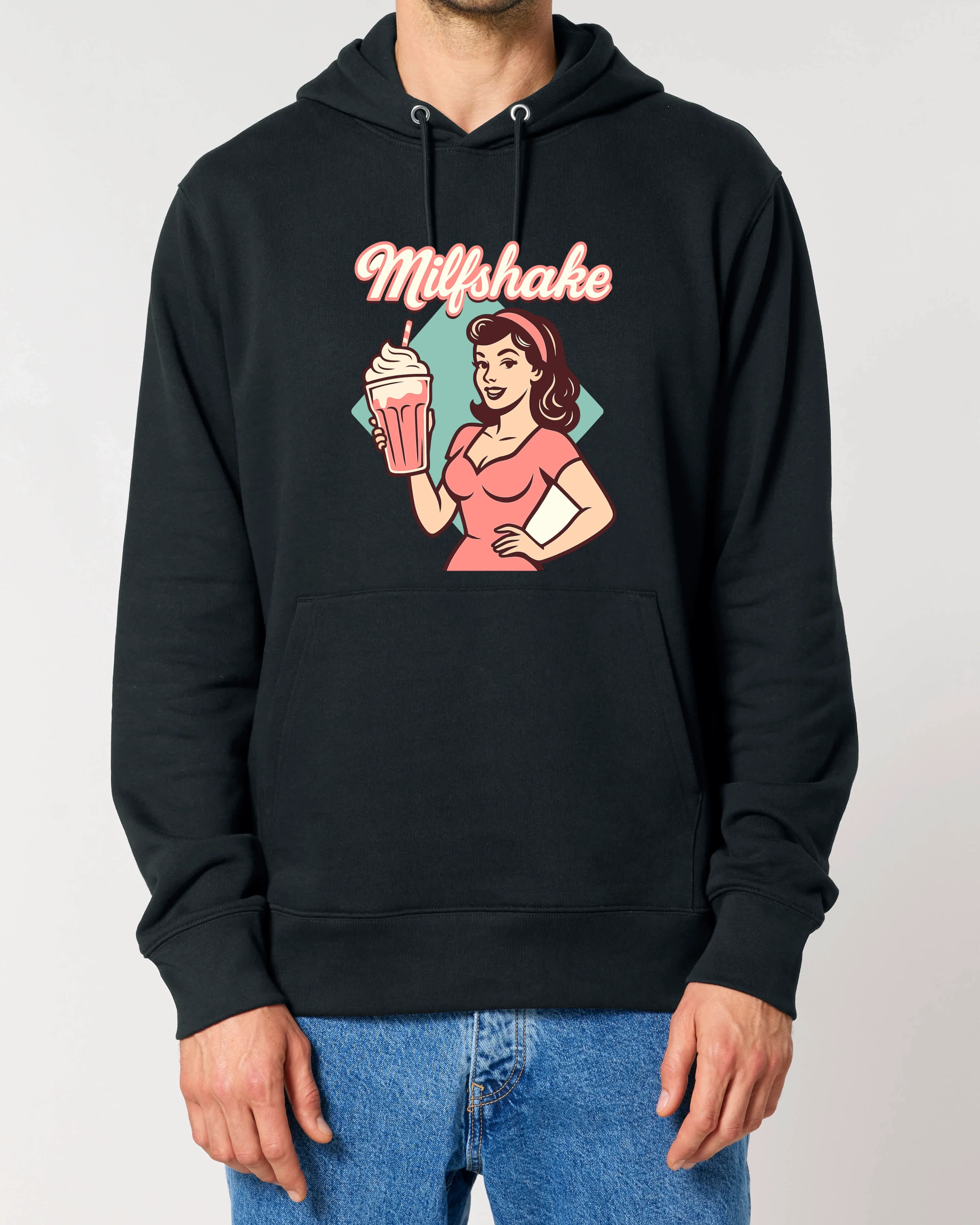 Milfshake Hoodie Retro Fun Streetwear | teelavo