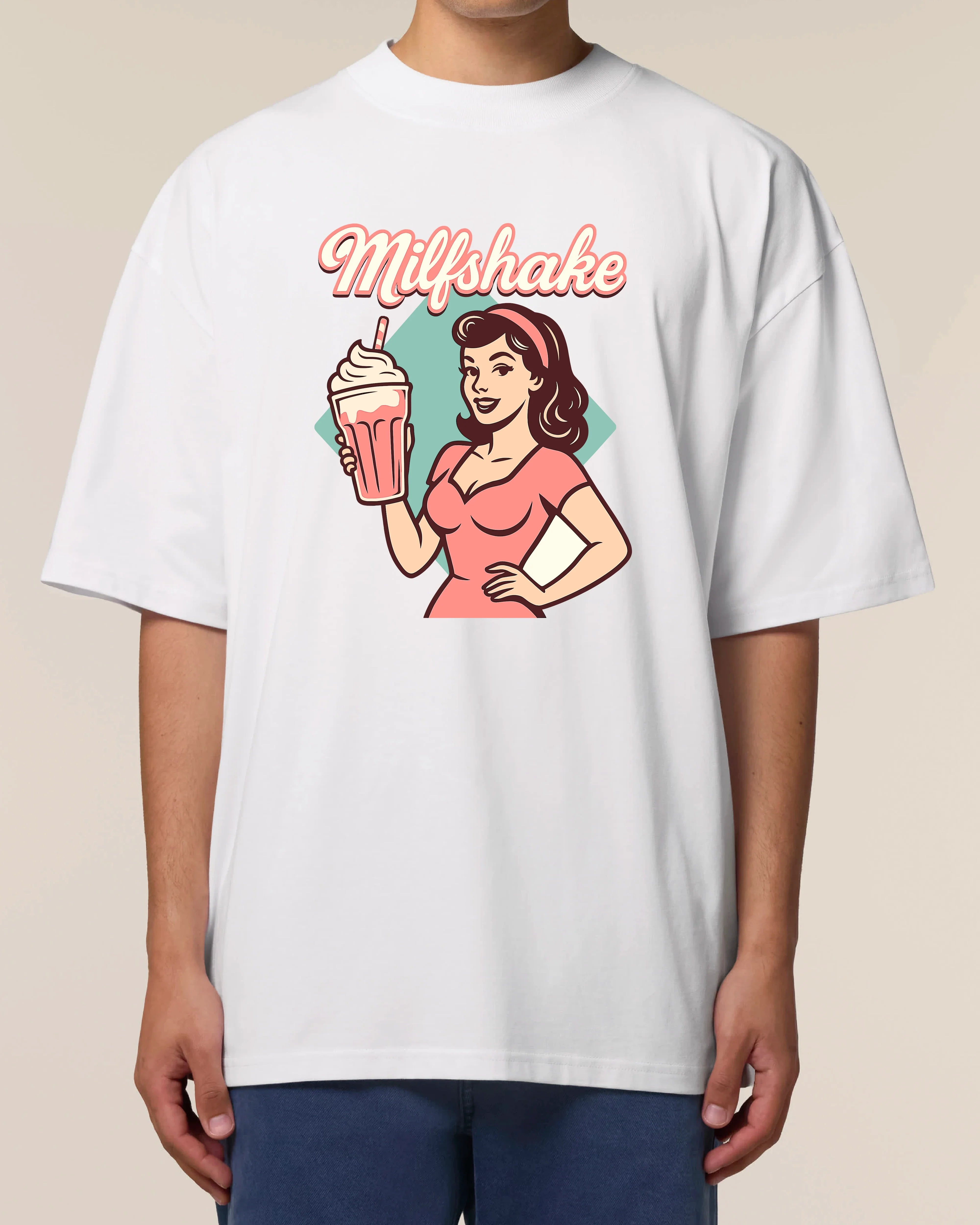 Milfshake T-Shirt – Lustiges Retro Oversize Shirt | teelavo
