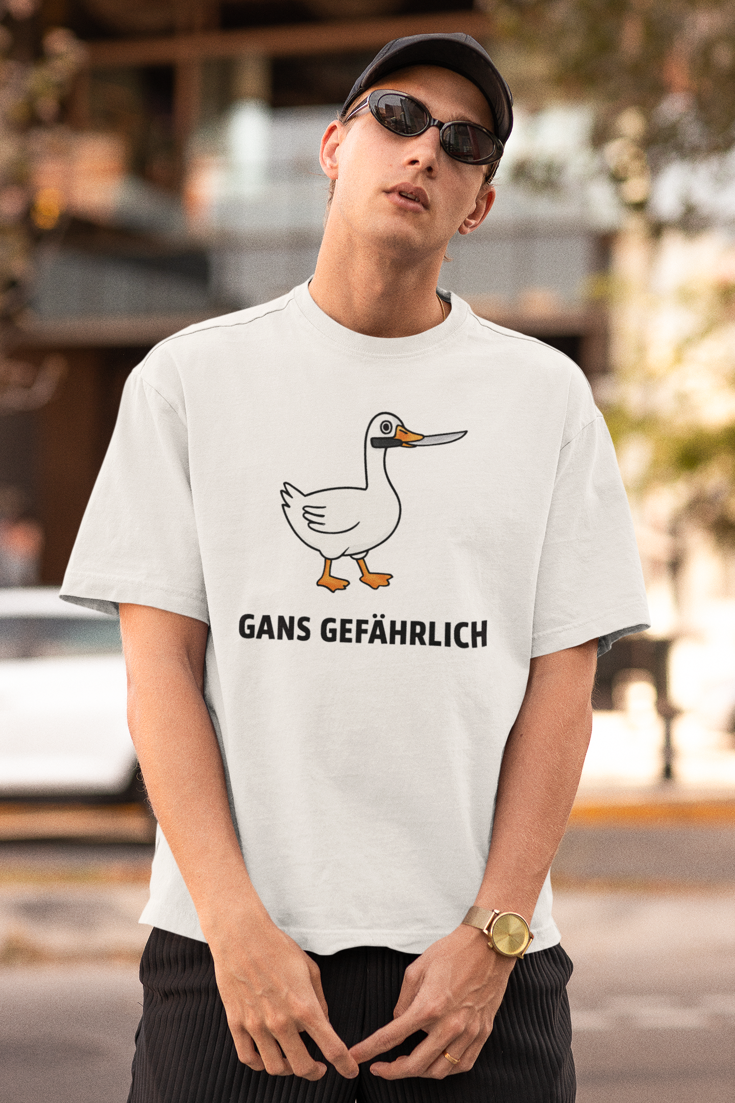 Gans Gefährlich Oversized Shirt