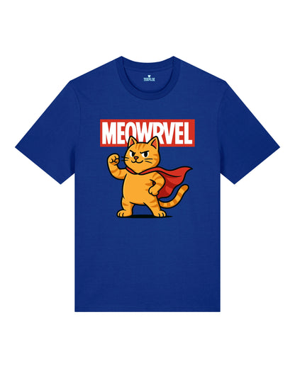 Meowrvel Superheld Lustiges Katzen T-Shirt Spruch | teelavo