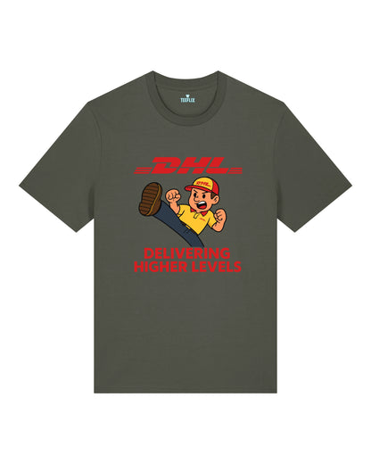 DHL Parodie Delivering Higher Levels Lustiges Shirt | teelavo