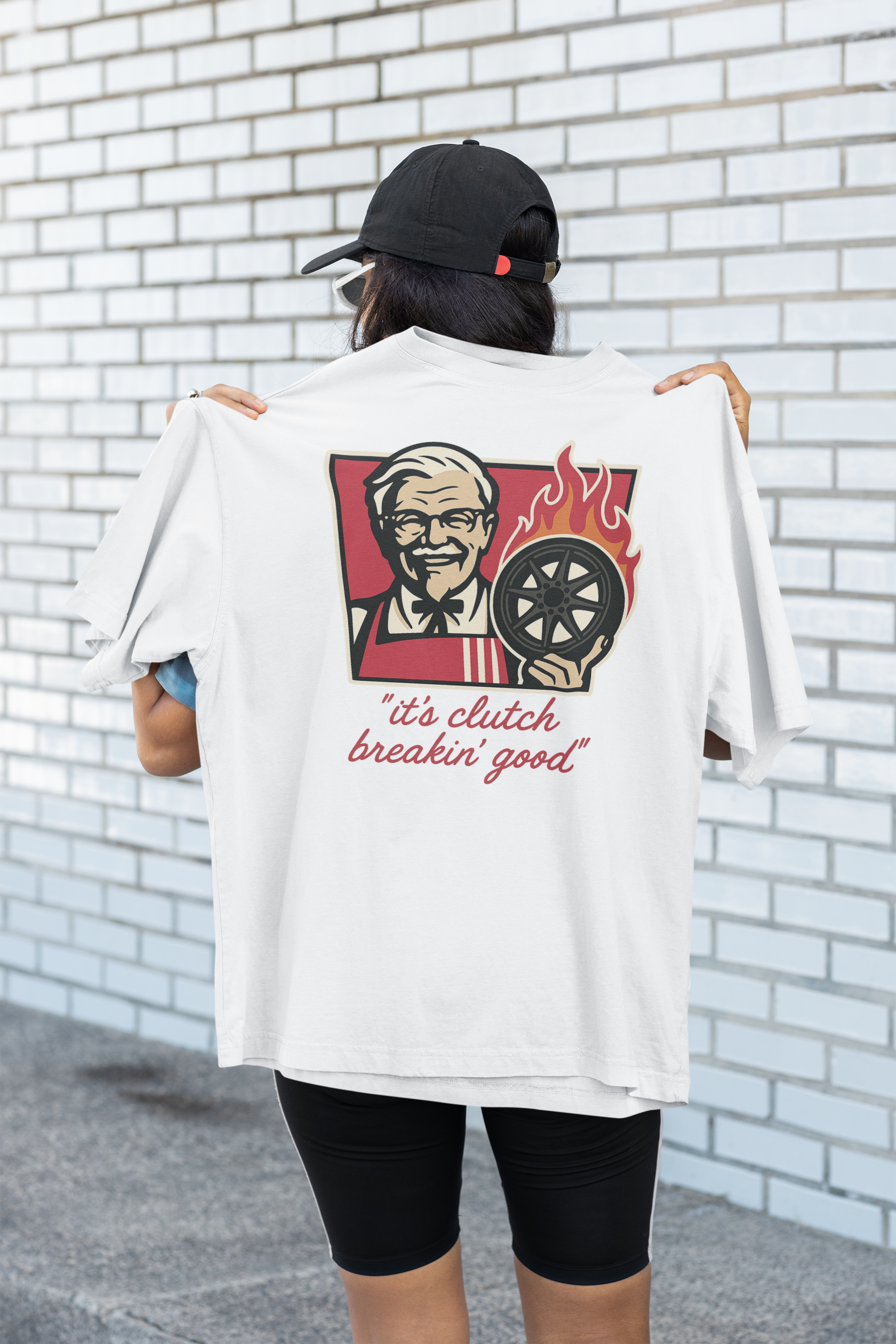 it´s clutch breaking good Oversized Shirt