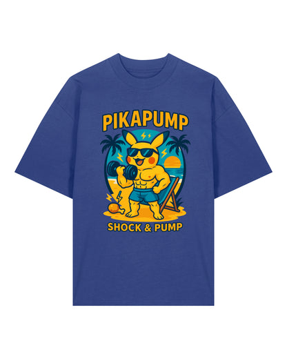 PIKAPUMP Shock & Pump Oversized Gym Shirt Unisex | teelavo