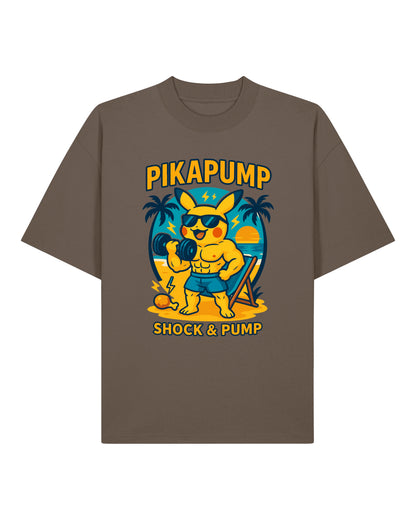PIKAPUMP Shock & Pump Oversized Gym Shirt Unisex | teelavo