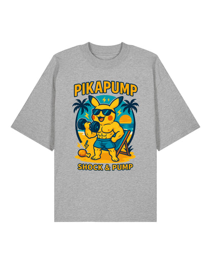 PIKAPUMP Shock & Pump Oversized Gym Shirt Unisex | teelavo