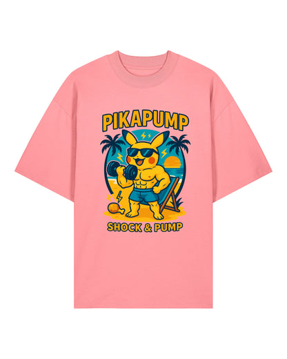 PIKAPUMP Shock & Pump Oversized Gym Shirt Unisex | teelavo