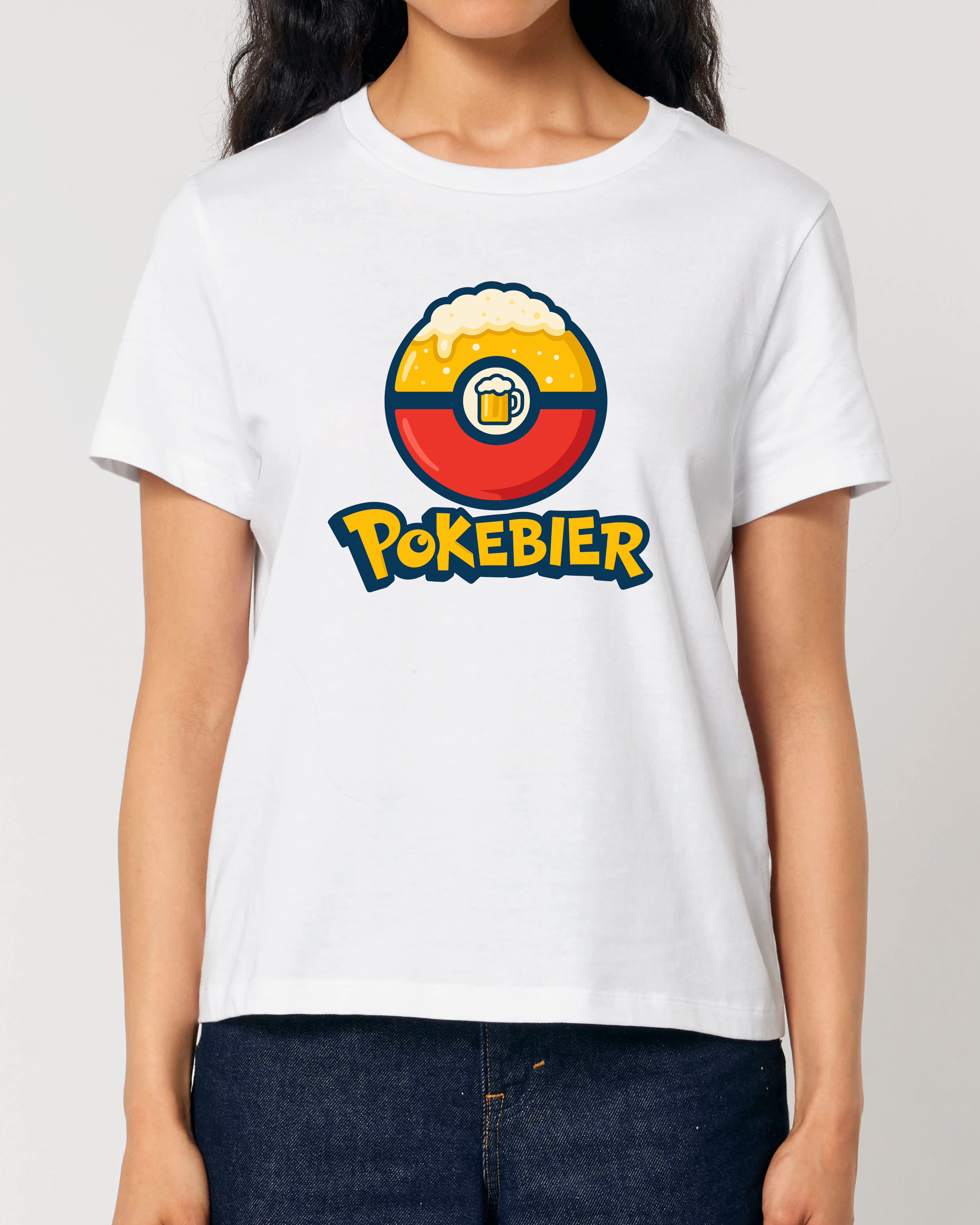 Pokebier Damen T-Shirt | Lustiges Bier Shirt für Frauen | teelavo
