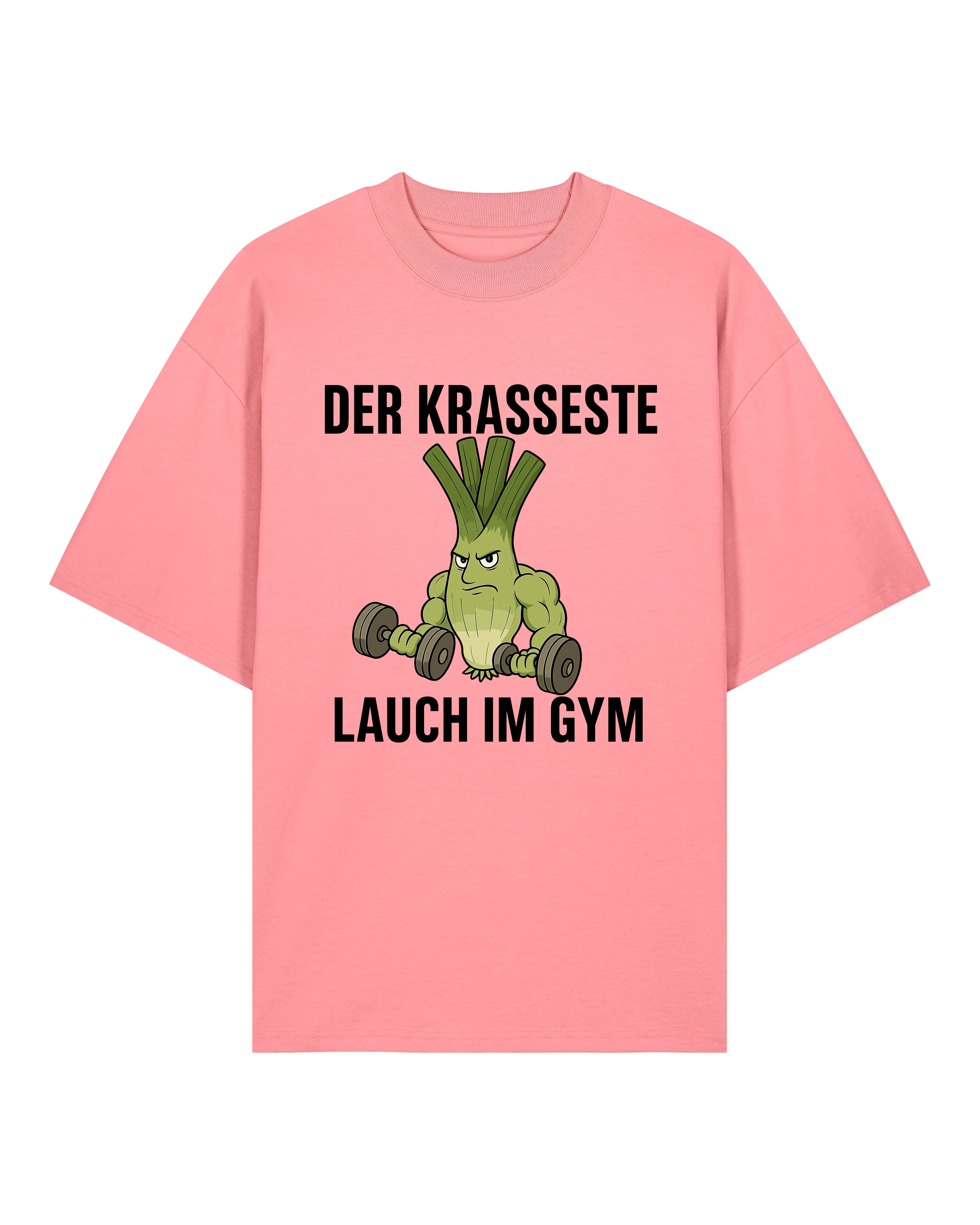 Der krasseste Lauch im Gym – Lustiges Fitness Pump Cover T-Shirt | teelavo