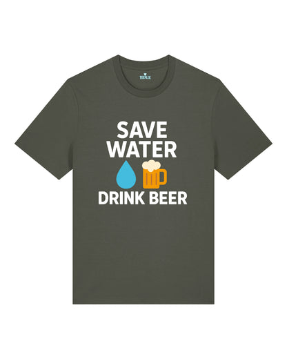 Save Water Drink Beer lustiges Bier Shirt Party T-Shirt | teelavo