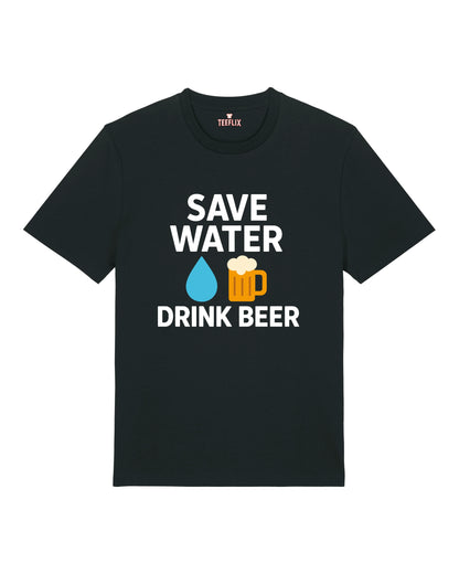 Save Water Drink Beer lustiges Bier Shirt Party T-Shirt | teelavo