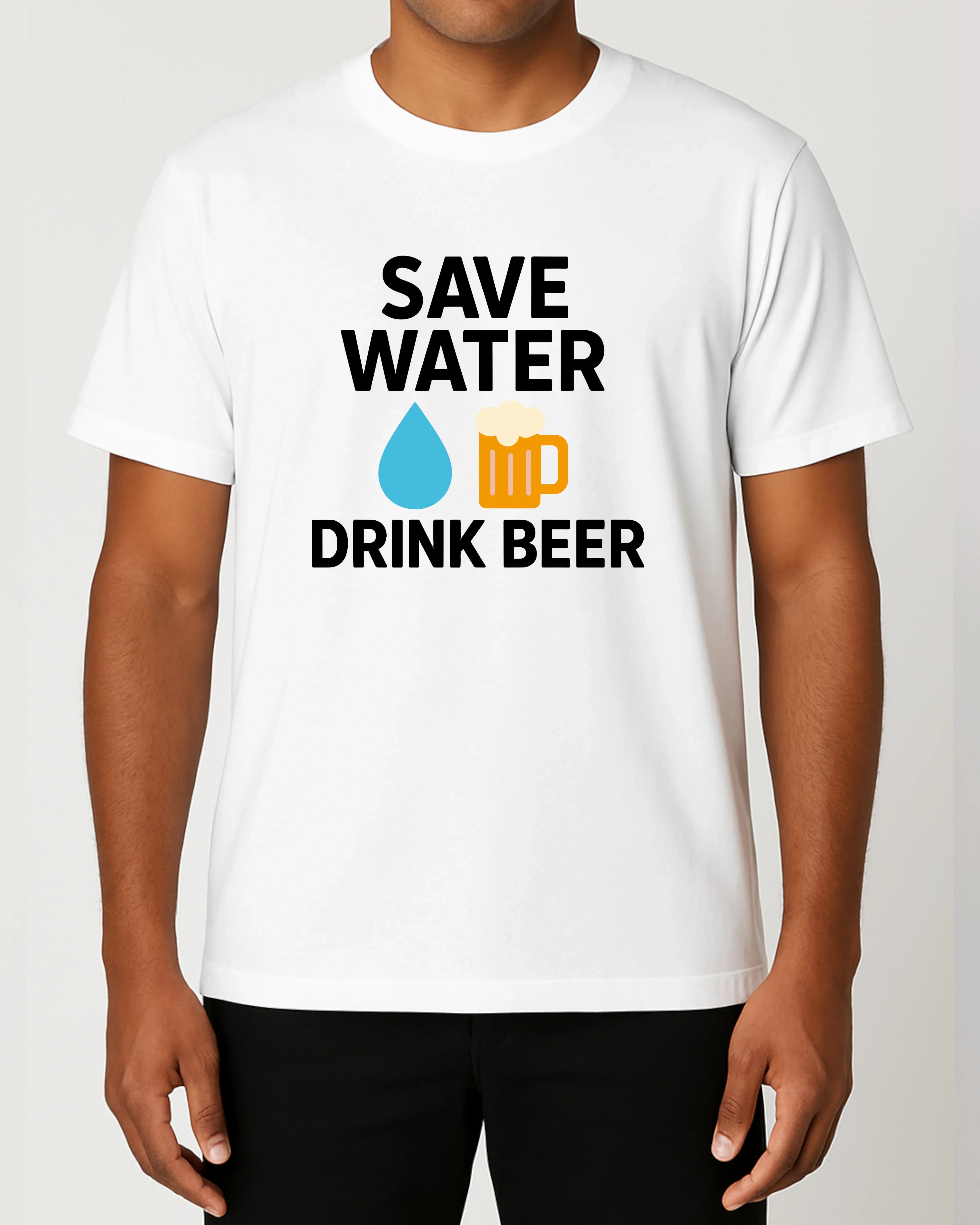 Save Water Drink Beer lustiges Bier Shirt Party T-Shirt | teelavo