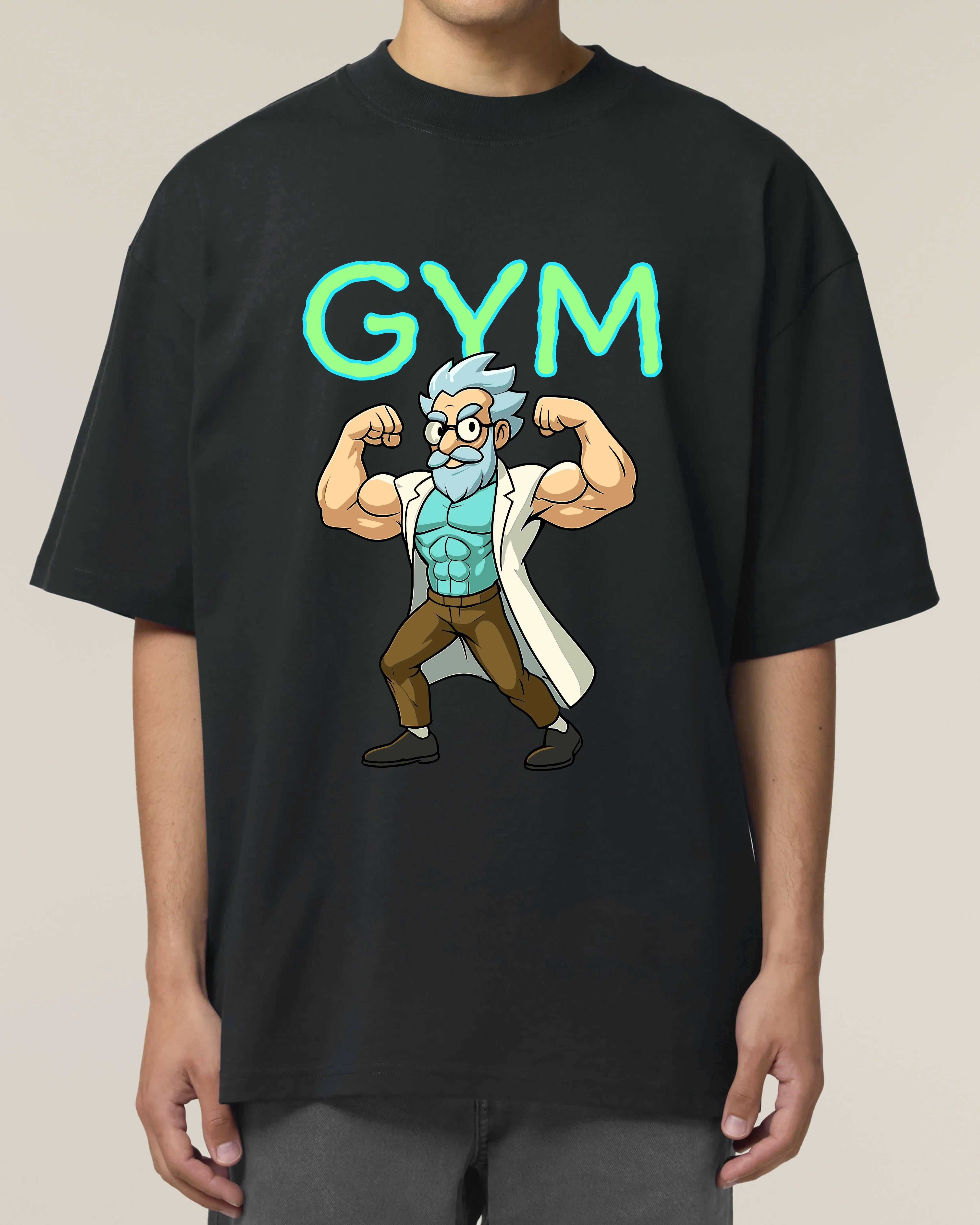 GYM Rick Pump Cover Shirt Unisex Oversized Bio-Baumwolle | teelavo