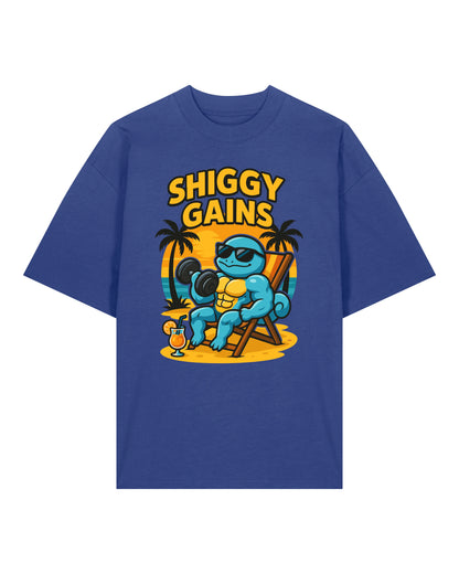 SHIGGY GAINS Oversized Pump Cover Gym Shirt Unisex | teelavo