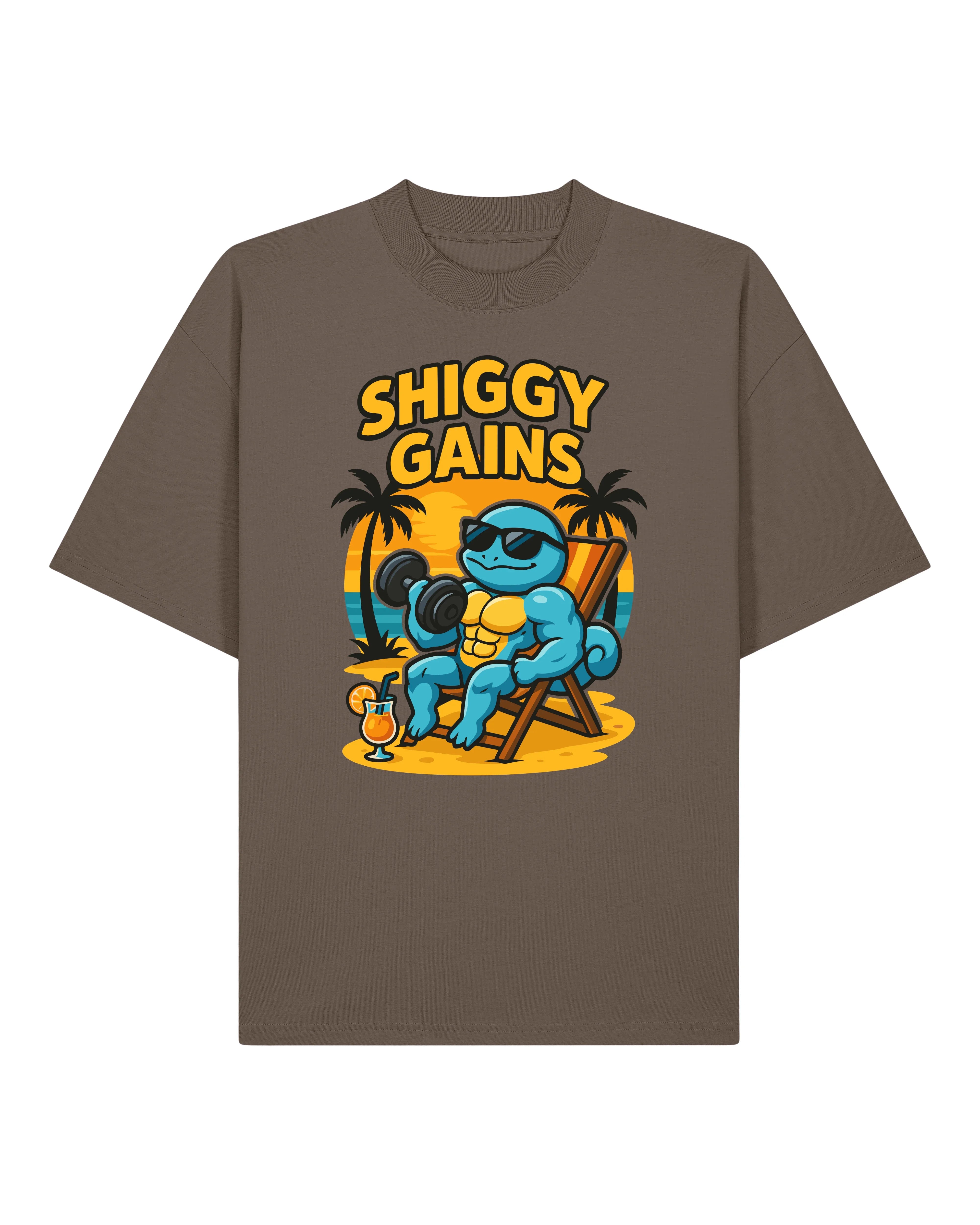 SHIGGY GAINS Oversized Pump Cover Gym Shirt Unisex | teelavo