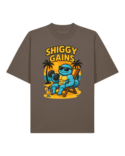 SHIGGY GAINS Oversized Pump Cover Gym Shirt Unisex | teelavo