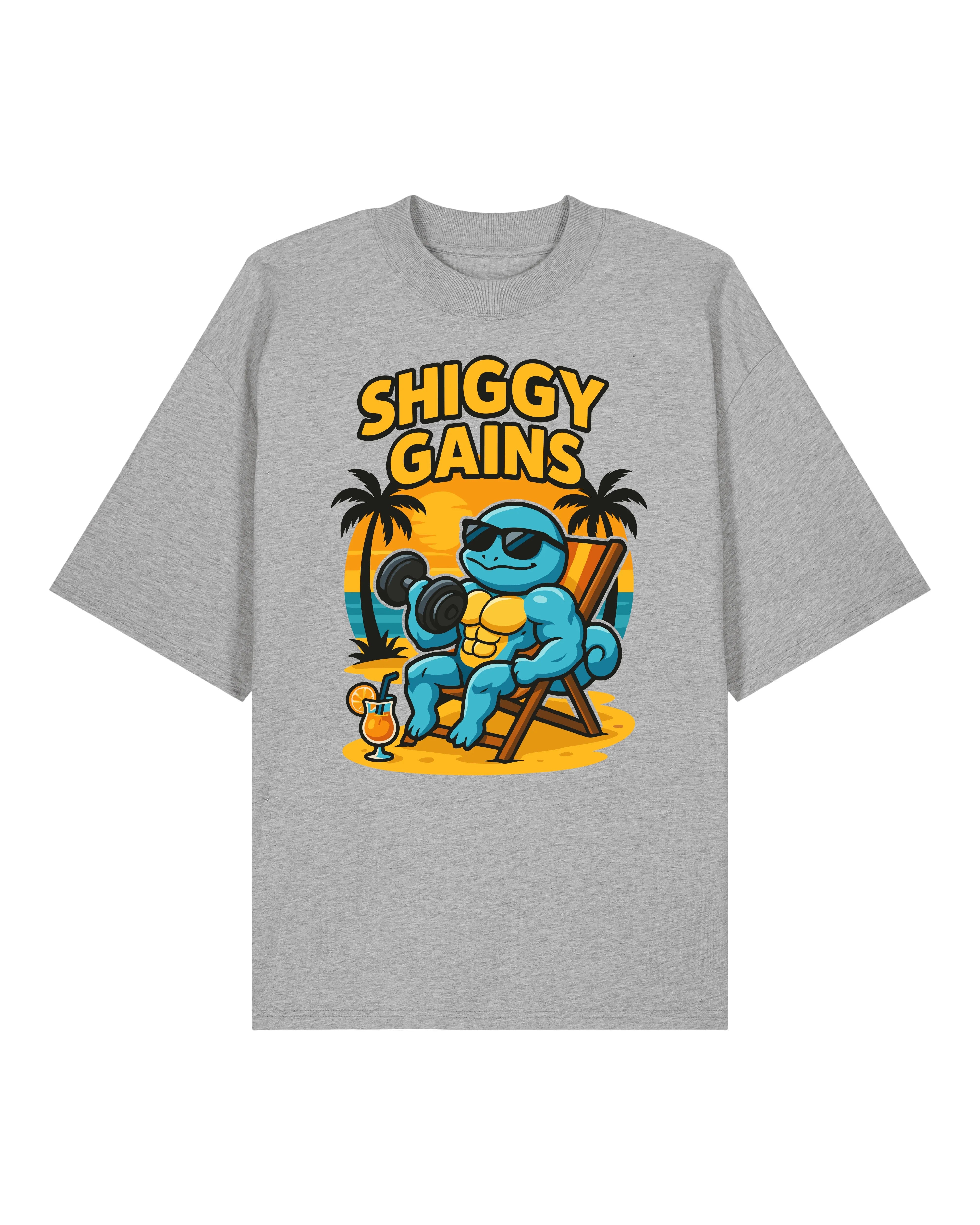 SHIGGY GAINS Oversized Pump Cover Gym Shirt Unisex | teelavo