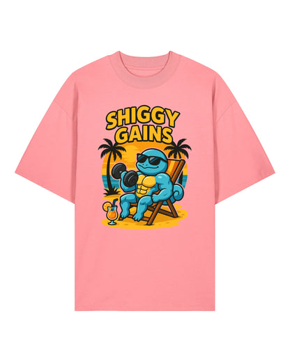SHIGGY GAINS Oversized Pump Cover Gym Shirt Unisex | teelavo