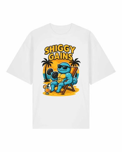 SHIGGY GAINS Oversized Pump Cover Gym Shirt Unisex | teelavo