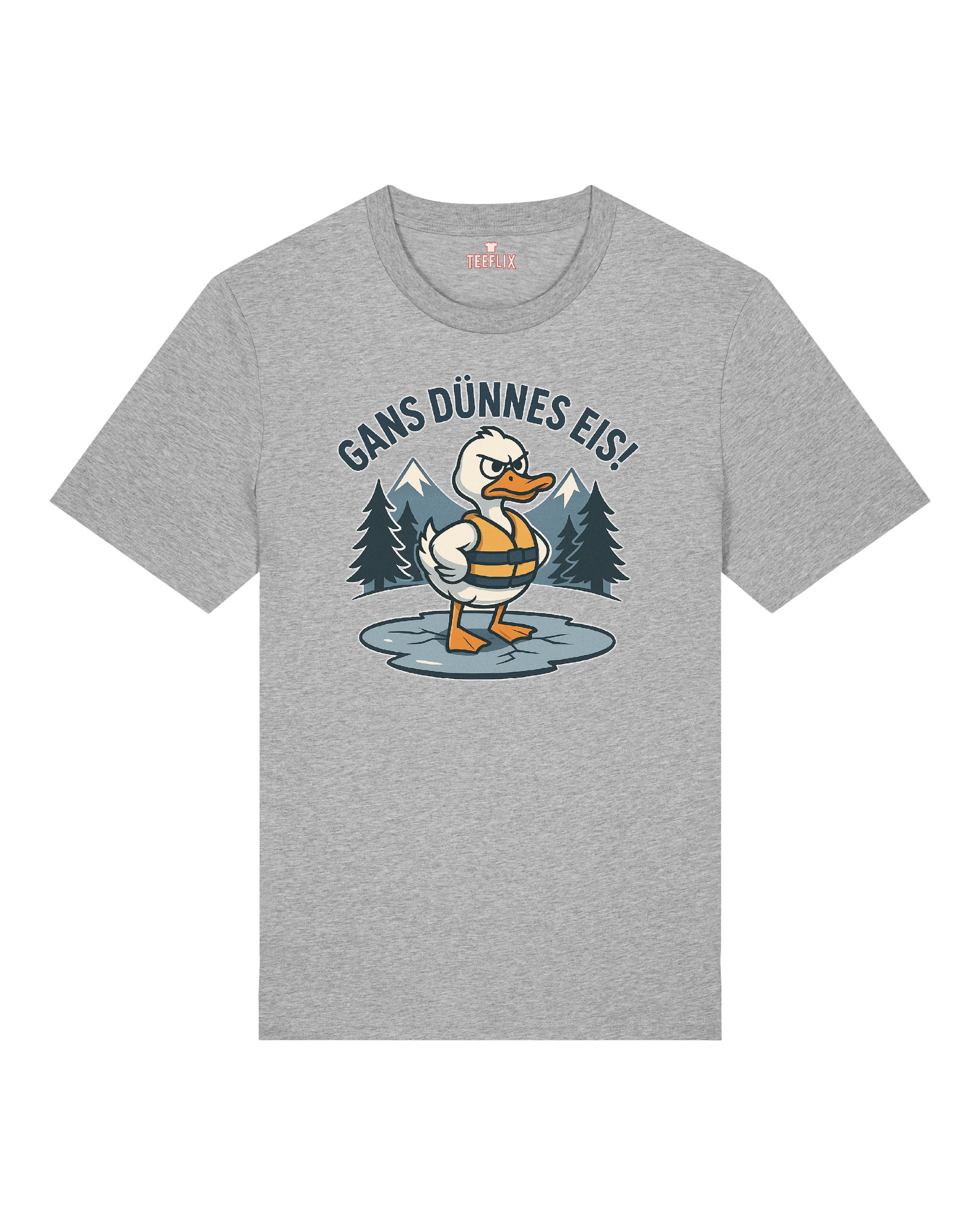 Gans Dünnes Eis! - Premium Shirt Unisex