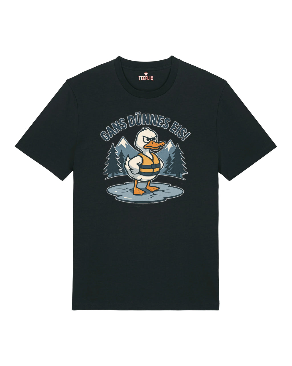 Gans Dünnes Eis! - Premium Shirt Unisex