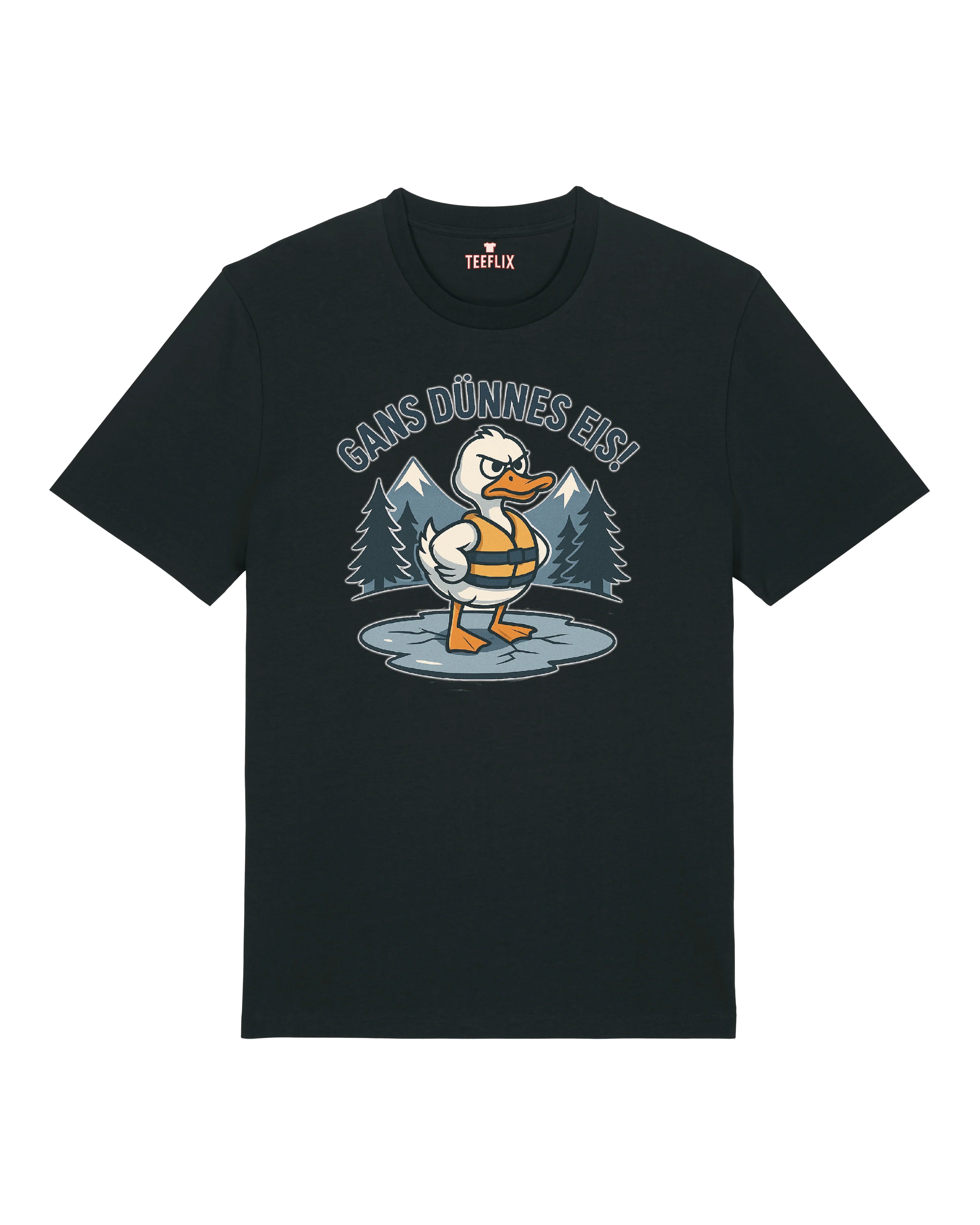 Gans Dünnes Eis! - Premium Shirt Unisex